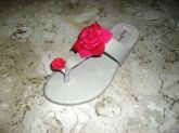 sandalia rosa flor de dedinho ref 2753