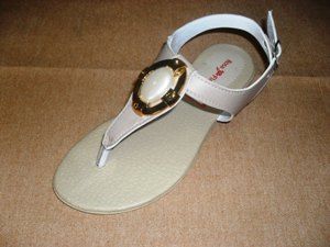 sandalia rosa flor ref 2738